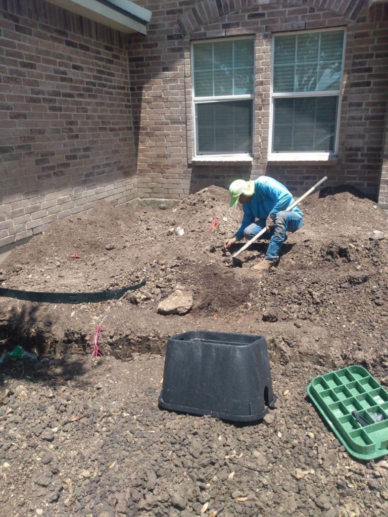 irrigation installation work