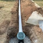 Residential drainage system installation in North Fort Worth, drainage solutions, french drain