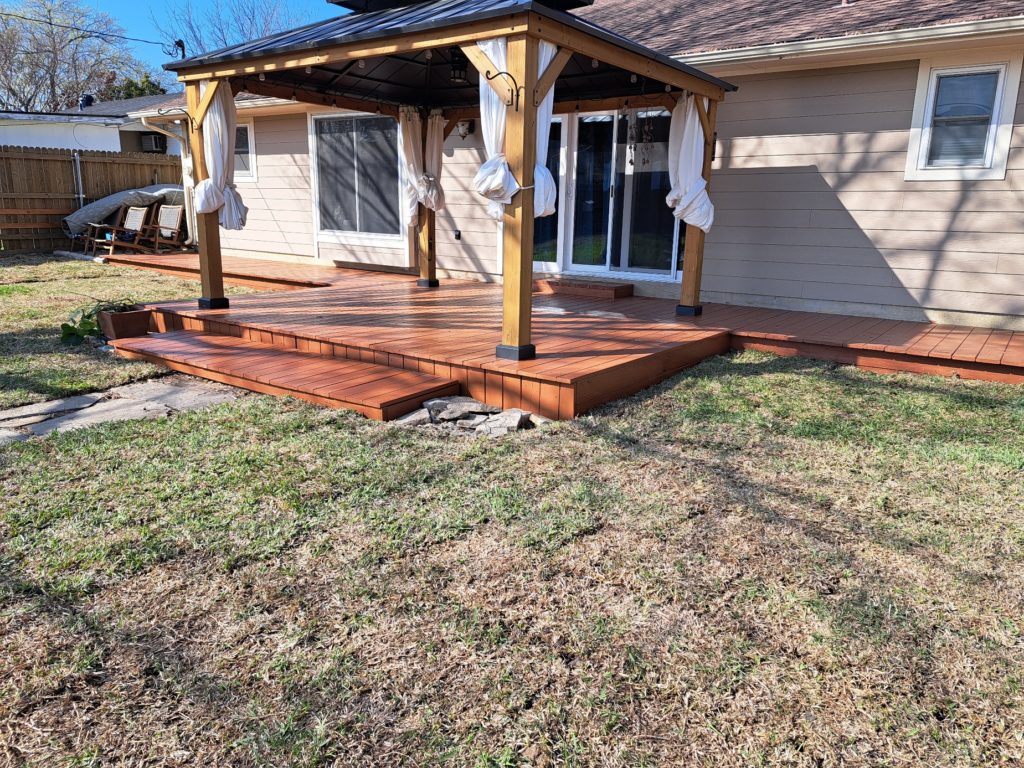 New Deck and Sod Installation in Grapevine